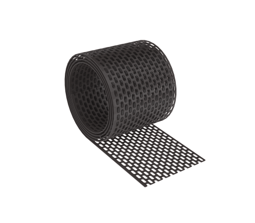 Kratka okapowa 80mm x 5m kolor Brązowy RAL 8019