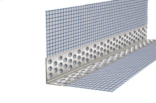 1szt Narożnik aluminiowy moletowany 30x30 z siatką niebieską 10x10 2,5m