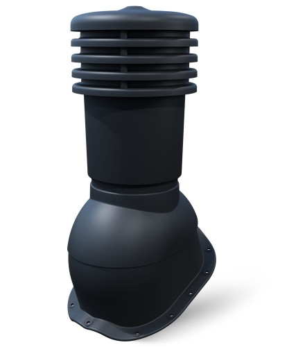 Kominek wentylacyjny do blachodachówki o przekroju N25 Ventaflex Ventex fi 150 RAL 7021