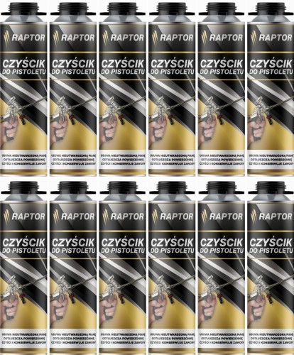 12szt Czyścik do Pian RAPTOR 500ml