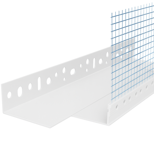 Listwa startowa regulowana PVC z siatką 2m (100-160 mm) – Profigips PROFLEX system dociepleń ETICS