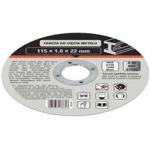 Tarcza do cięcia metalu 115 x 1,0