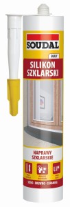 Silikon szklarski Soudal kolor Bezbrawmy 280ml
