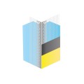 1szt Narożnik aluminiowy 23x23 z siatką żółtą 8cmx12cm 2,5m