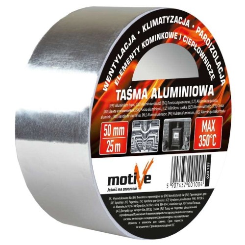 Taśma aluminiowa 48mm x 50m MAX 350°C Motive
