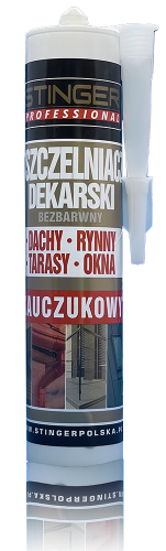 Uszczelniacz dekarski kauczykowy STINGER 300ml kolor GRAFIT