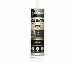 Silikon RAPTOR uniwersalny Czarny 280ml