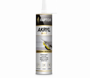 Akryl RAPTOR wewnętrzny zewnętrzny BIAŁY 280ml 