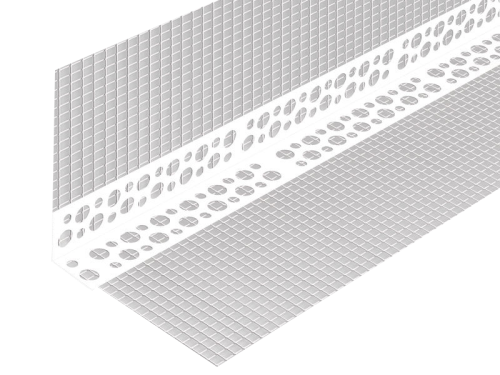 1szt Narożnik plastikowy PCV z siatką 10cm x 10cm 2,5m