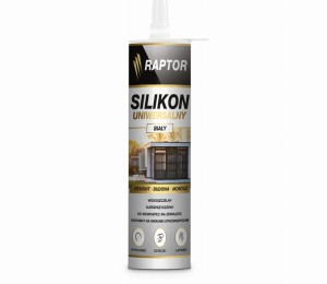 Silikon RAPTOR uniwersalny Biały 280ml 