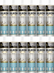 12szt Silikon RAPTOR sanitarny Bezbarwny 280ml