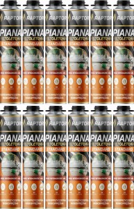 12szt Piana Pistoletowa niskoprężna RAPTOR STANDARD 750ml 820g
