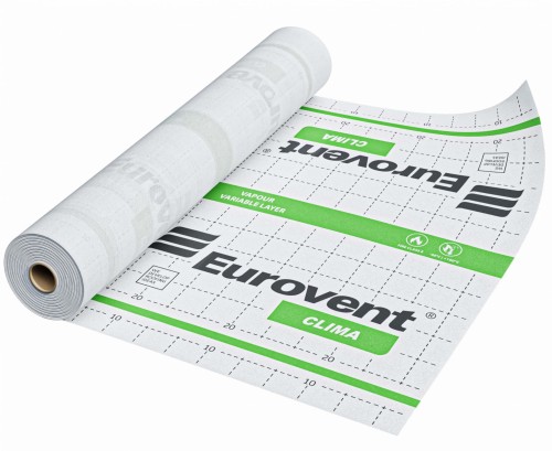 Aktywna folia paroizolacyjna EUROVENT CLIMA 85G 1,5m x 50mb 75m2