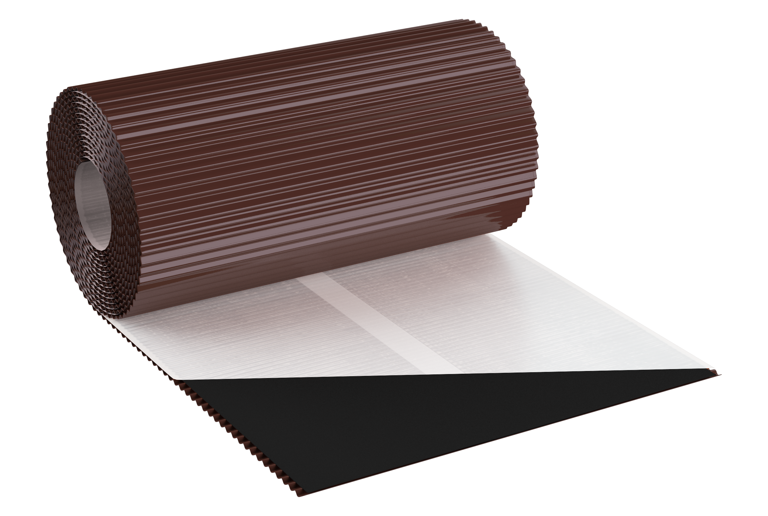 DAPRONA Nokband aluminium - 300mm x 5m bruin (RAL 8017) rolnok voor